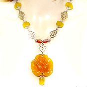 Украшения handmade. Livemaster - original item Jewelry set Honey rose. Handmade.