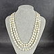 Long pearl beads made of natural white pearls. Beads2. naturalkavni. My Livemaster. Фото №5