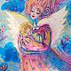 "Ангел по имени Мама", картина про ангела, материнство, Картины, Калуга,  Фото №1