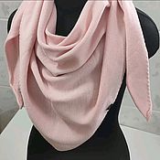 Вязаный шарф 100% мериносовая шерсть экстрафайн цвет светлый беж