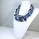 Order Sleepy Berry Necklace made of beads and natural stones, blue, black. ms. Decorator. Livemaster. . Necklace Фото №3
