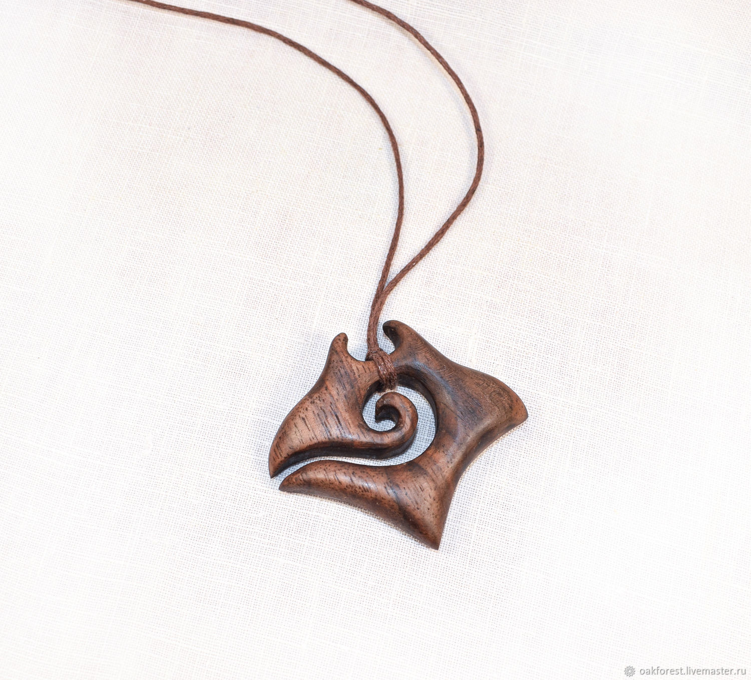 Pendant-Amulet made of manta wood (walnut), Pendant, Domodedovo,  Фото №1