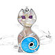 Pendant Kitty. Mother of pearl and turquoise. Pendant with natural stones, Pendant, Moscow,  Фото №1