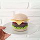 Hamburger knitted, Doll food, Moscow,  Фото №1