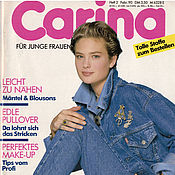 Материалы для творчества handmade. Livemaster - original item Carina Burda Magazine 2 1990 (February). Handmade.