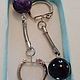 Keychain with black agate large! ball 16 mm. Key chain. marusjy. My Livemaster. Фото №4