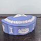 Винтаж: Шкатулка винтажная Wedgwood Jasperware голубая, 1969г (6678), Шкатулки винтажные, Тюмень,  Фото №1