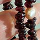 Заказать Винтаж: Колье  гранат -морской жемчуг . Bijoux vintage. Ярмарка Мастеров. . Колье винтажные Фото №3