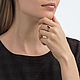 925 sterling silver ring with black agate, Rings, Moscow,  Фото №1