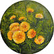  ' Spring dandelions' oil painting, Pictures, Ekaterinburg,  Фото №1