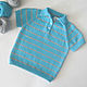 Children's Summer Polo Shirt. T-shirts and tops. klukvaknit. Online shopping on My Livemaster.  Фото №2