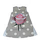 Elegant sundress for a girl made of neoprene with a rose p. .128, Childrens Dress, Moscow,  Фото №1