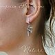  Тотем птицы стрижы. Серьги классические. NIKISTORE - silver. Ярмарка Мастеров.  Фото №6