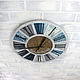 Order Large wall clock' in blue-gray-blue scale ' 40 cm. Zuli. Livemaster. . Watch Фото №3