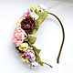 Headband with flowers, Tamarana headband, headband for girls. Headband. fioridellavita. Online shopping on My Livemaster.  Фото №2