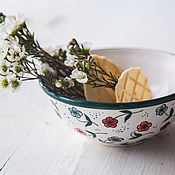 Посуда handmade. Livemaster - original item Flower meadow. A bowl of handmade ceramics. Handmade.
