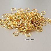 Материалы для творчества handmade. Livemaster - original item Connecting rings gold7mm (10pcs) (114). Handmade.