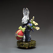 Для дома и интерьера handmade. Livemaster - original item .. Easter bunny.. (with yellow flowers). Handmade.