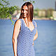 Cocktail dress cotton. Dresses. master hand-knitting NatalyKiseleva. Online shopping on My Livemaster.  Фото №2