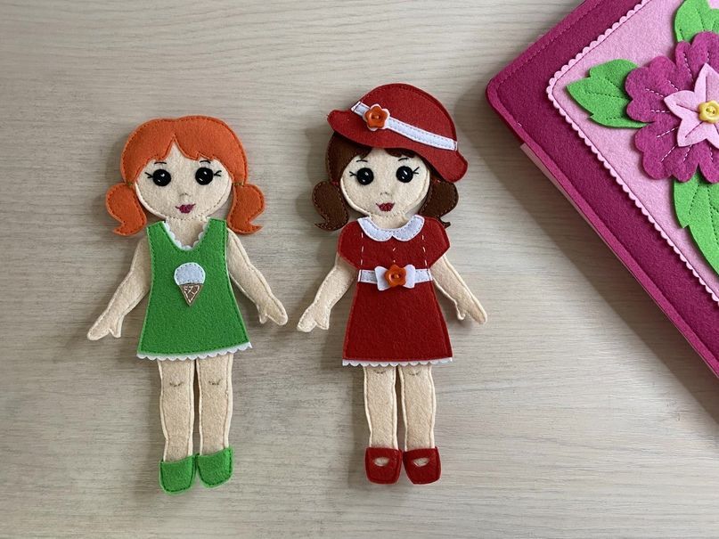 Кукла из фетра с одеждой в интернет-магазине на Ярмарке Мастеров ...