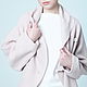 Жакет из лодена, бежевая розовая шерстяная куртка на запахе. Пальто. Voielle. Интернет-магазин Ярмарка Мастеров.  Фото №2