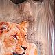 Panel 'Lioness' 30*42 cm. Panels. NATs MENTAL WORK. Online shopping on My Livemaster.  Фото №2