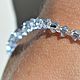 Sparkling princess bracelet made of Swarovski crystals. Bracelet thread. TOUTEI. Online shopping on My Livemaster.  Фото №2