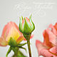 tea rose. cold porcelain. Flowers. KG_flowers. My Livemaster. Фото №4