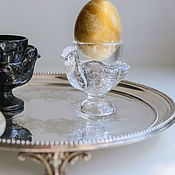 Посуда handmade. Livemaster - original item Vintage Glass Poached Egg Stand France. Handmade.