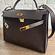Сумка в стиле Hermes Kelly 35. Сумка через плечо. Изделия из кожи •KORNILOV• HANDMADE •. Интернет-магазин Ярмарка Мастеров.  Фото №2