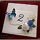 Карточка с номером стола "Сад с бабочками", Свадебные аксессуары, Москва,  Фото №1