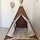 Заказать Вигвам , детская палатка. Маргарита tipi_workshop. Ярмарка Мастеров. . Вигвам Фото №3