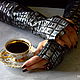 Mitts of leather 'Evening coffee.', Mitts, Dusseldorf,  Фото №1