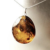 Украшения handmade. Livemaster - original item The enclosure!!! Very large pendant made of natural Baltic amber(490). Handmade.