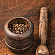 Mortar with a small pestle made of dark ash. Mortars. Foxwoodrus. My Livemaster. Фото №4