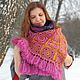 Order Copy of Cristmas gift scarf for women winter shawl oversized scarf. Подарки на 8 Марта от 'Azhurles'. Livemaster. . Wraps Фото №3