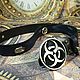 Steampunk belt with a badge for 'Radiation pollution' pants'. Straps. Neformal-World. Online shopping on My Livemaster.  Фото №2