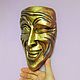 Wall mask winking Humorous wall face. Interior masks. Author's sculpture decor. Online shopping on My Livemaster.  Фото №2