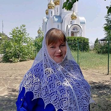Аксессуары ручной работы. Ярмарка Мастеров - ручная работа Шаль из льна ажурная спицами Смородина 172*81. Handmade.