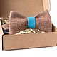 Double-sided  brown bow tie. Ties. Simple Things. Online shopping on My Livemaster.  Фото №2