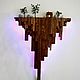 Светильник-панно на стену из натурального дерева. Сказочная атмосфера, Панно, Белгород,  Фото №1