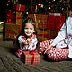 Детская пижама "Новогодняя". Пижамы и халаты. Александра Майская. Ярмарка Мастеров.  Фото №5