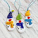 Christmas souvenirs made of glass Funny snowmen. Snowmen. MyFusedGlass. My Livemaster. Фото №4