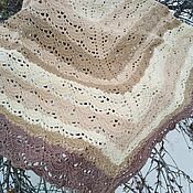 Аксессуары handmade. Livemaster - original item Shawl crocheted Caramel. Handmade.