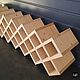 Shelf rack 'honeycomb' 20 cells. Shelves. Color Wood. My Livemaster. Фото №4