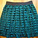 Skirt turquoise zamorochkami
