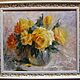 Yellow roses. 50h60cm, Pictures, Moscow,  Фото №1