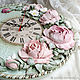Clock 'Catherine' Sculptural painting. Watch. bakieva. Online shopping on My Livemaster.  Фото №2