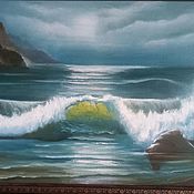 Картины и панно handmade. Livemaster - original item Seascape. Painting on canvas, oil. Handmade.