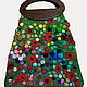 Knitted bag 'Poppy field' based on Claude Monet-large. Classic Bag. asmik (asmik). Online shopping on My Livemaster.  Фото №2